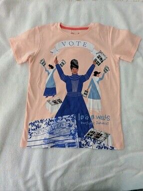 🆕 NWOT* Piccolina Ida B. Wells peach kids' t-shirt (*minor flaw)
